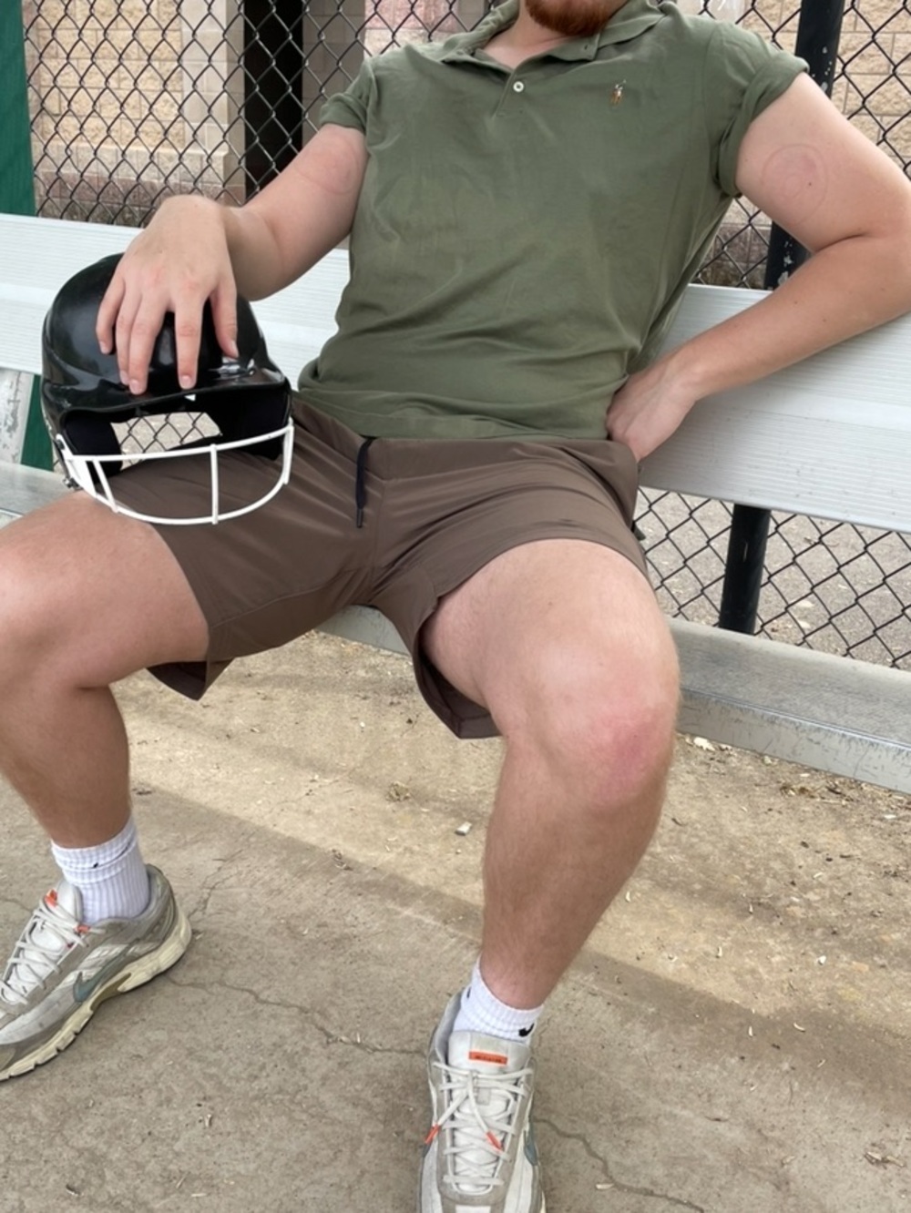 POLO RALPH LAUREN MEN Olive Shirt CLASSIC FIT TENNIS Embroidered Logo PONY